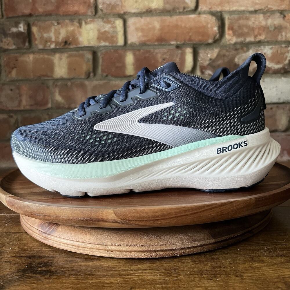 Brooks Glycerin 23 Womens 7.5 Wide Blue Running Plush Cushion Shoes Sneakers